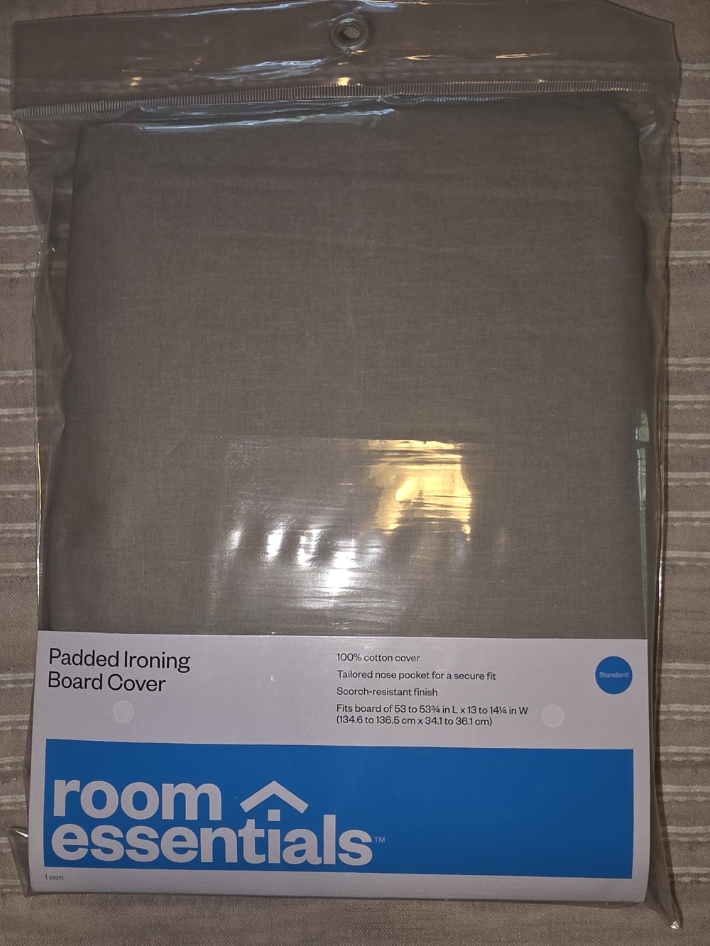 Room Essentials Gray Padded Ironing Board Cover